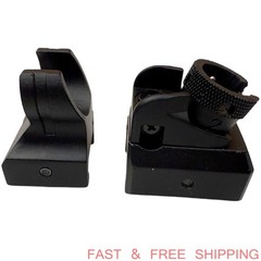 Aluminum Alloy Low Profile Front &Rear Sight Set For Picatinny Diopter Scope
