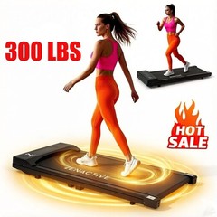 Portable Walking Pad Under Desk : 2.5HP 3-in-1 Treadmill – Remote, LED Display