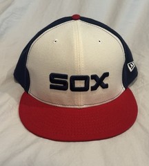 Chicago White Sox Fitted 7- 7/8 New Era 59fifty Official On Field Hat MLB Retro