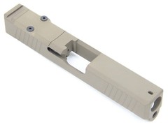 LFA Slide for GLOCK 19 Gen3 RMR Cut in FDE Cerakote with Cover Plate