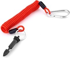 Trailer Brake Away Cable, 6ft Heavy Duty Emergency Brake Safety Pin Wire