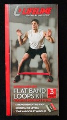 3 Interchangeable fitness resistance bands home gym from Lifeline by Innovation