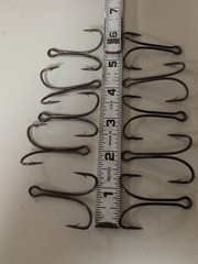 10 PC Double Split Shank 5/0 Frog Fullcast Coike Urchin Hooks XL Bronze