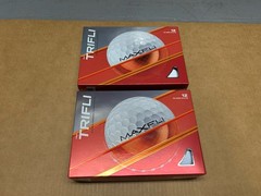 Maxfli TriFli Golf Balls Gloss White – 24 Pack