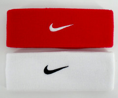 Nike Dri-Fit Elite Headband Set of 2 Youth University Red/White