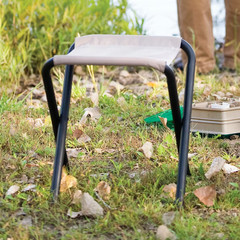 Coleman Rambler II Stool | Folding Design | Compact | Black & Brown