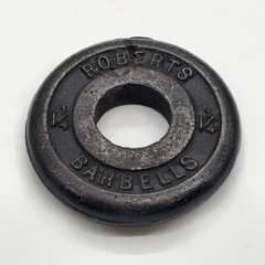 Roberts 1 1/4 1.25 LBS Pounds Vintage Weight plates 1 inch Standard Iron