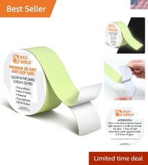 Glow in the Dark Anti-Slip Grip Tape 2» x 30FT – 80 Grit, Weatherproof Safety