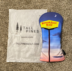 Tall Pines Breakfast Ball Diner Driver Head Cover Blue Pink Golf