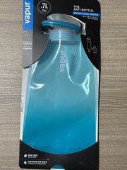 Vapur 23oz Blue BPA-Free Water Bottle Dishwasher Safe Folds Freezes Light