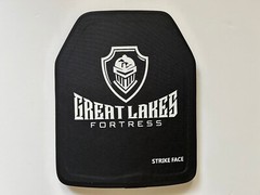 NIJ Level 3+ 10″X12″ Stand-Alone Curved Ceramic tactical Armor Plate, Multi-shot