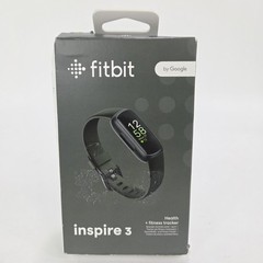 Fitbit Inspire 3 Watch Heart Rate Health & Fitness Tracker Midnight Zen/Black