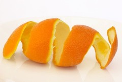 Fresh Orange Peel Without Fruit