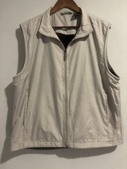 Pro Tour Men’s Size Large Lined Golf Vest Khaki Tan