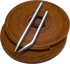 Softball Baseball Glove Lace, Mitt Lace Repair Kit Includes 2 Leather Laces