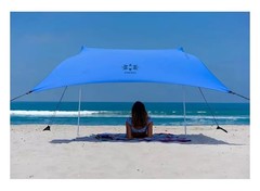 Neso Beach Tent with Sand Anchor, Portable Sunshade – 7′ x 7′ USED ONCE