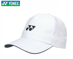 *NWT* UNISEX YONEX ADJUSTABLE «SPORTS» CAP TENNIS. 100% POLYESTER (WHITE) #W-341