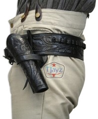 38 357 Caliber USA SELLER RIGHT HAND Leather Western Cross Draw Gun Holster SASS