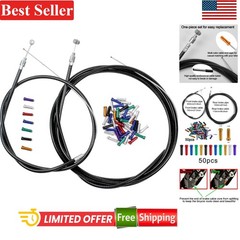High-Durability Bicycle Brake Cable Set with Colorful End Caps for Customization