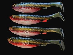 5” Soft Plastic Paddle Tail Swim bait Fishing Lure in Custom Colors!