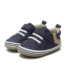 Baby Boys First Kicks Slip Resistant Shoes Navy Leather 0-3 Months