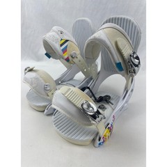Burton Lexa Women Snowboard Bindings White Multi Color All Mountain *Read