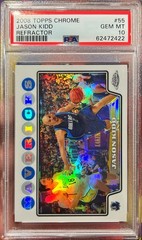 2008-09 Topps Chrome Jason Kidd Refractor Card #55 PSA 10 Gem Mint POP 5