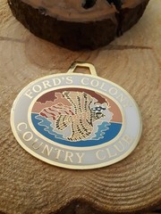 Ford’ s Colony Country Club Metal & Enamel Golf Bag Tag Tag~ Virginia