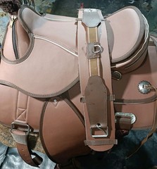 Treeless Synthetic Bareback Extra Panel Horse Tack Saddle Size 15″ To 18″