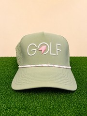 NEW 1764 Golf Azalea Performance Rope Hat Snapback – Sage Green Floral Masters
