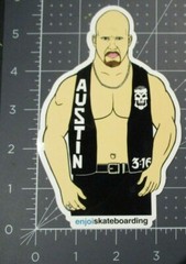 ENJOI SKATEBOARDING WWE wwf Stone Cold Steve Austin STICKER skateboard decal O