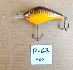 Vintage Poes Wooden, Cedar – 400 Crankbait – 1 Bait = POES – # P-62