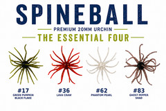 SpineBall 20mm Coike Style Elastomer Urchin Bass Bait 4 Pack – Multi Color