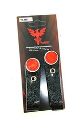 Flyer Vinyl Hub Shiner Sparkle Black w/ Red Reflector VINTAGE Style Cruiser