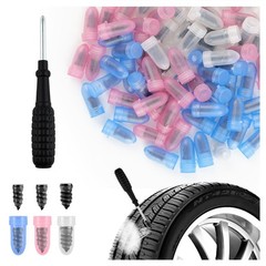 Kit de Reparacion de Llantas 100 Piezas con Tornillos y Tapones para Pinchazos