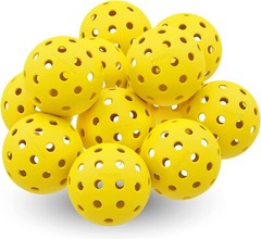 Pickleball Balls Set Outdoor – USAPA Approved – 12 Pack – Yellow