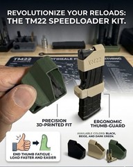 TM22 Speedloader for .22LR – 3D Printed Ergonomic Magazine Loader & Thumb Saver