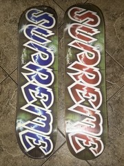 SS18 Supreme Lee Quinones Red/Blue Skateboard Deck Set New In Shrink
