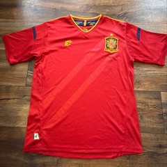 Spain Soccer Jersey 2008 Euro Champions • Red Spain Football Kit Gold Star Crest