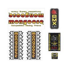 1985 Mongoose – Californian decal set – Red/Yellow – Taiwan version