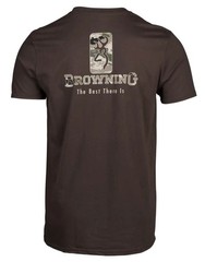 Browning Men’s Buckmark Emblem T-Shirt Brown/OVIX Camo 2X-Large