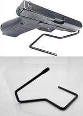 10 PCS Handgun Pistol Gun Revolver Safe Storage Stand Display Holder Single Rack