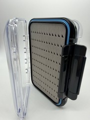 Waterproof Large Fly Box DoubleSided, Clear Lid, Easy Grip Foam