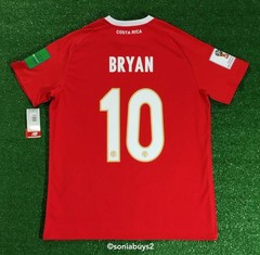 New Balance Men’s BRYAN Costa Rica Home Soccer Jersey, MT830319, Red, Size L