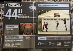 44″ Basketball Impact Backboard Combo System Outdoor Wall Mount