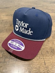 TaylorMade Navy Mens A-Frame Legacy Hat Adjustable – New 2026