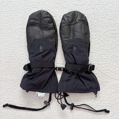 Smartwool Leather PhD Alpine Mitten, Black Sz M