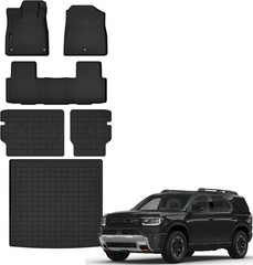 Auxko All Weather Floor Mats Cargo Mat with Backrest Mat for Honda Passport 2026