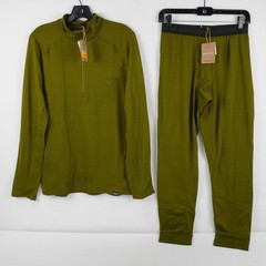 Patagonia Capilene Thermal Weight Base Layer Top/Bottom Set Pond Green Men’s S
