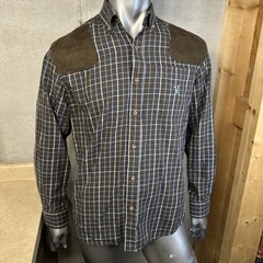 Percussion Hunting Shirt Brown Sologne Men’s Large 41/42 Check Shirt Shooting